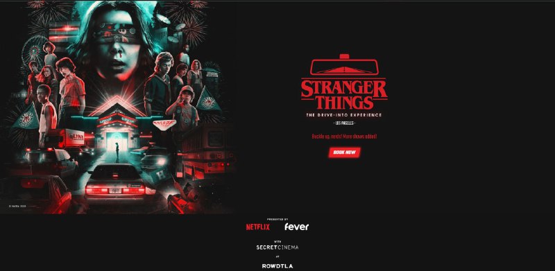 在LA的小伙伴有福了🥳,Netflix联名举办了怪奇物语主题活动. Twitter / 活动链接🔗