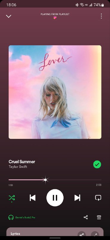 Spotify 播放霉霉的歌会出现彩蛋via Danielbility🗒 标签: #Spotify📢 频道: @GodlyNews1🤖 投稿: @GodlyNewsBot