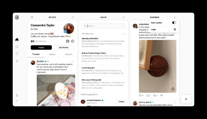 Threads 的“TweetDeck”从今天开始将面向全球所有用户推出Instagram 负责人 Adam Mosseri 宣布，从今天开始，这项功能将面向全球所有用户推出