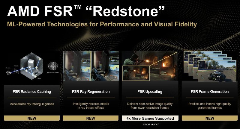 AMD 推出FSR Redstone套件今天，AMD 正在悄然推出其最新的图形和性能提升技术套件，名为 FSR Redstone——可能需要一些时间才能完全理解