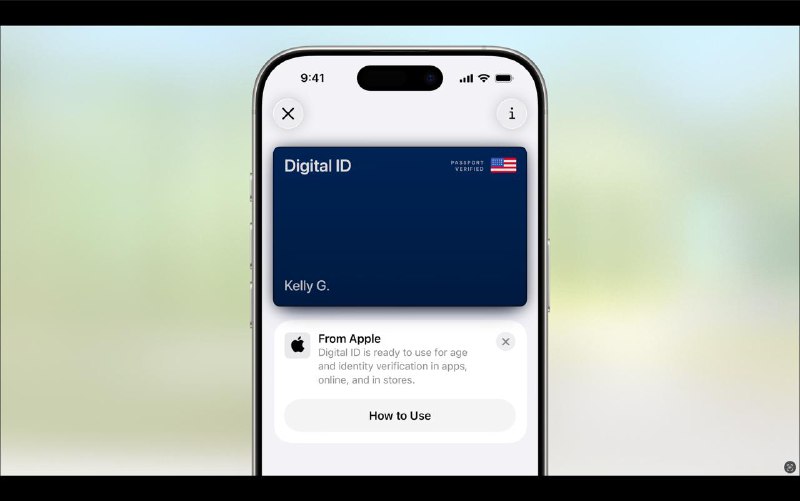 Apple Wallet 更新内容- 支持使用美国护照生成数字身份证件虽然不能代替实体护照，但在美国境内旅游时，可在支持的安全运输检查点和各种App中使用，以及需要核实年龄和身份信息的线下场所
