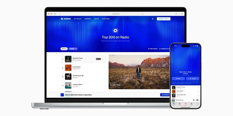 Apple Music现在可以追踪广播电台播放次数最多的歌曲Apple Music 今天推出了由 Shazam 驱动的播放列表，这些播放列表追踪了地面广播电台中播放次数最多的音乐