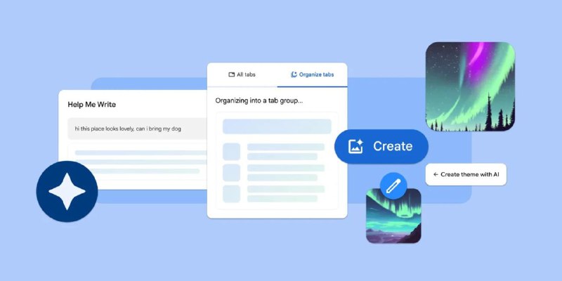 Chrome 121新增了智能AI标签页管理器和主题制作工具谷歌推出Chrome 121浏览器，新增了一些“实验性”的生成式人工智能功能，比如“标签页组织器”和主题制作工具