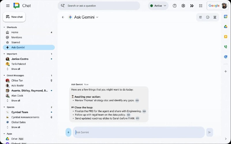 Google Cloud推出Workspace Intelligence，以及用于AI 的TPU 8T和TPU 8I芯片在 Cloud Next 2026大会上，Google推出了“Workspace Intelligence”(工作区智能)，旨在为每个应用提供“高度准确、个性化的上下文”