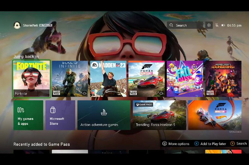 微软正在测试对Xbox主页用户界面的优化，这些更新最终将于2023年面世一部分Xbox内部人士得到了本次Xbox HomeUI 测试的访问权