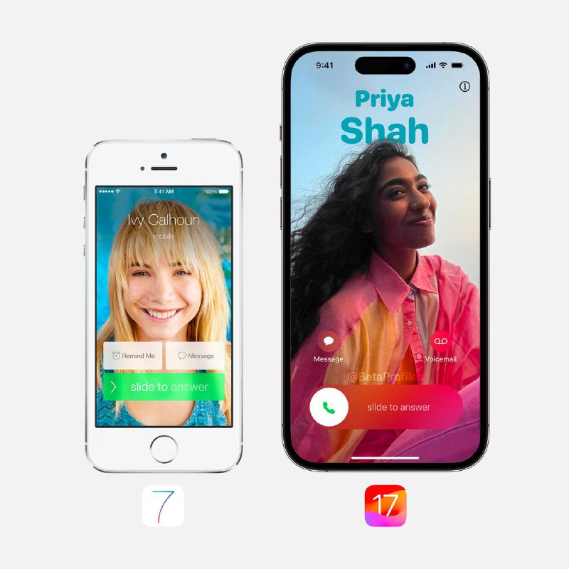 10年，iOS 7 vs iOS 17