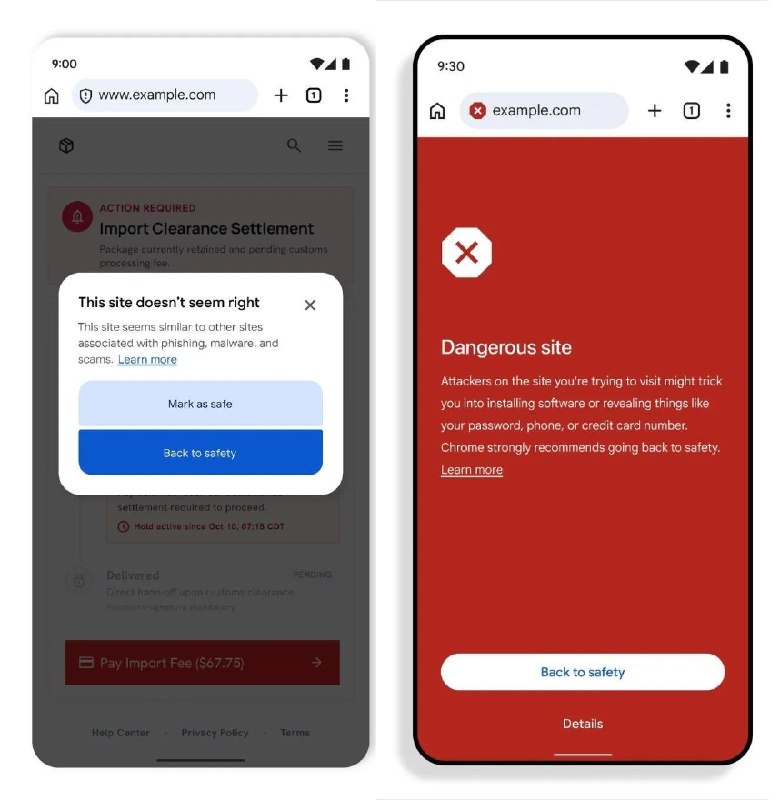 Chrome 现在会在你访问“可疑”网站前显示警告Google 正在为 Chrome 推出一项新的浏览器安全功能，旨在让你在打开网站前，更清楚地了解该网站可能存在的恶意程度（可疑网址/危险网址）
