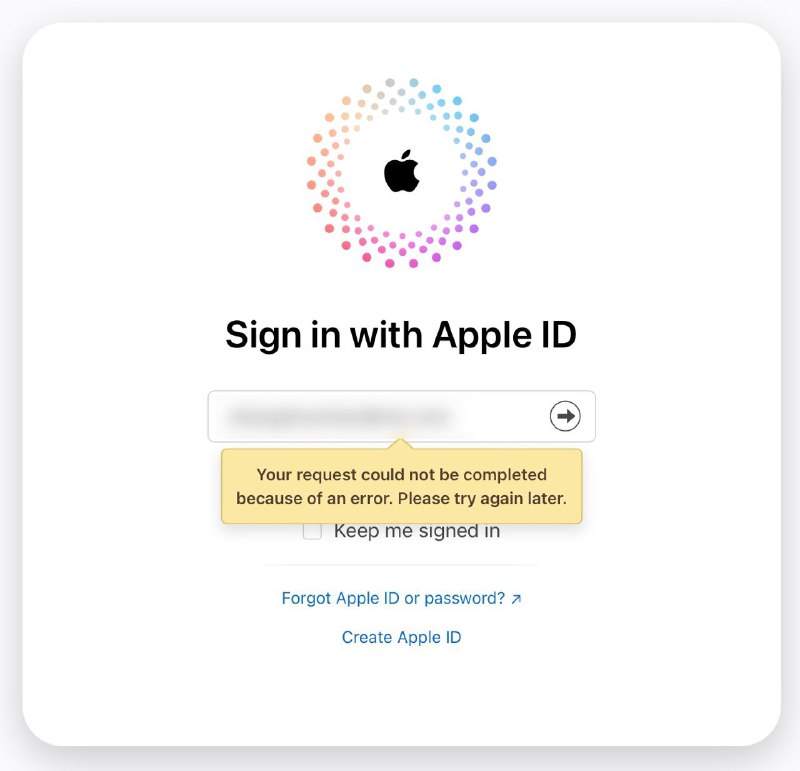 🤯 全球 Apple 服务突发故障自北京时间 2023 年 5 月 11 日15:30 起，你的 Apple ID / iCloud 账户可能会被突然登出，并暂时无法进行登陆