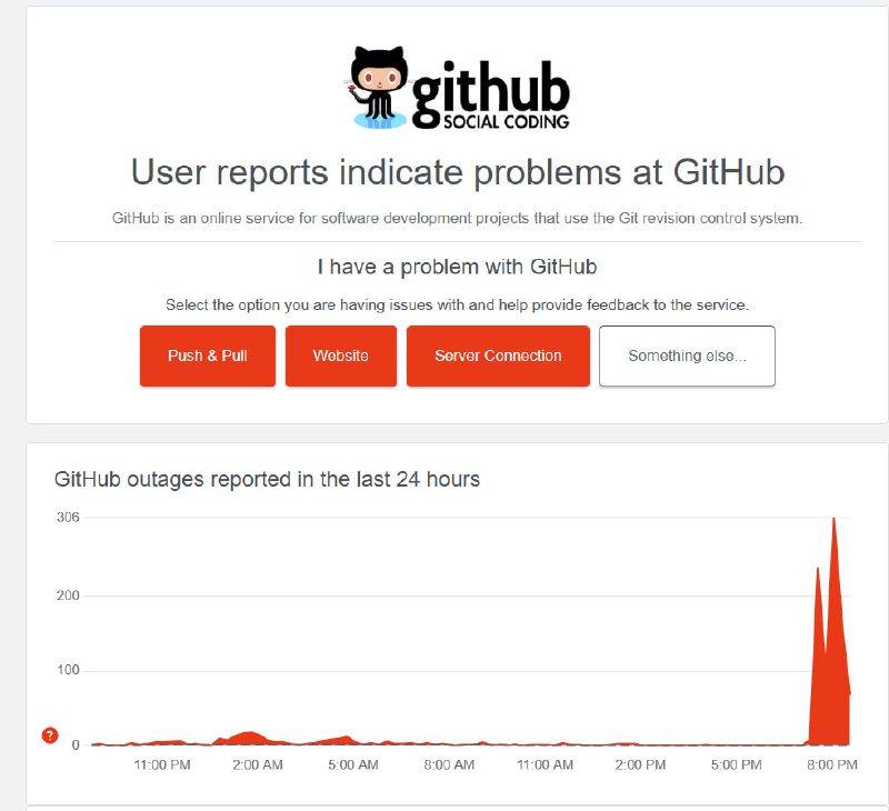 Github 寄了！