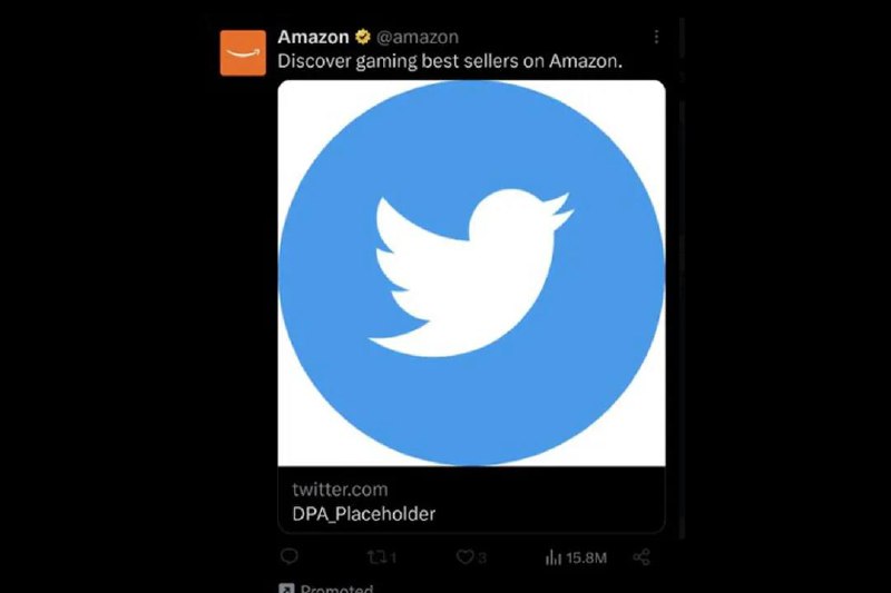 Twitter 将亚马逊投放的广告展示了错误的图标Twitter上的一些广告看起来不太对劲