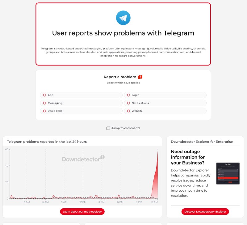Telegram DC 1/5 宕机中，部分用户访问缓慢🗒 标签: #Telegram 📢 频道: @GodlyNews1🤖 投稿: @GodlyNewsBot