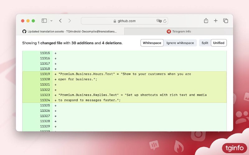 Telegram 正在开发企业 Premium 功能 • 您的营业时间：企业家将能够在 Telegram 中设置其组织的营业时间，以便客户知道何时可以联系解决业务问题