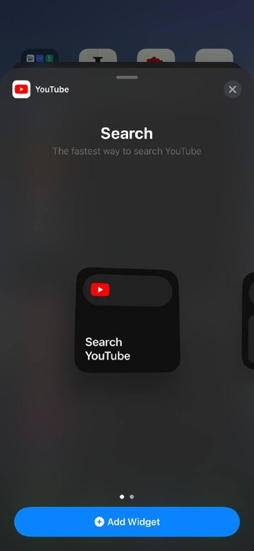 最新版 YouTube 在iOS 端上线了桌面小组件🗒 标签: #YouTube #iOS #小组件📢 频道: @GodlyNews1🤖 投稿: @GodlyNewsBot