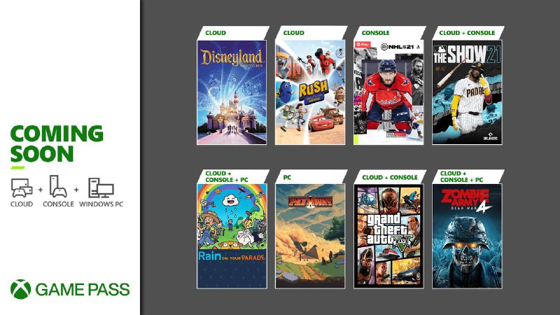 Xbox Game Pass 官方推特发文: Grand Theft Auto V等游戏将加入XGP!!!相关链接🔗