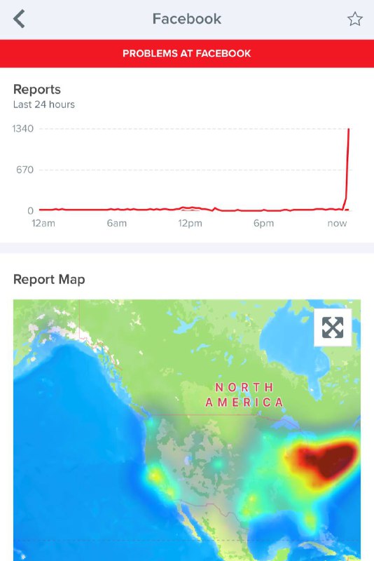 快讯：Facebook 出现大面积宕机🗒 标签: #Facebook #宕机 📢 频道: @GodlyNews1🤖 投稿: @Godlynewsbot