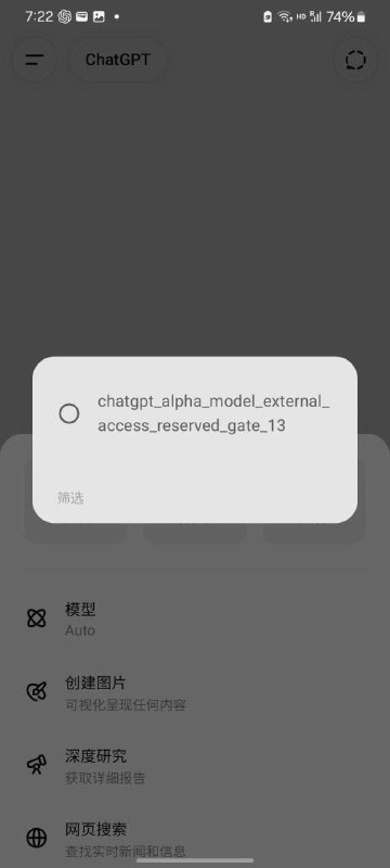 ChatGPT向部分Team订阅用户推送自称支持「隐藏链路思考」的Alpha 模型投稿者询问了这个名为「chatgpt_alpha_model_external_access_reserved_gate_13」的模型，它自称是ChatGPT 5 Thinking mini，有隐藏的链路思考，并解释了其中的含义