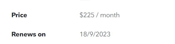 tidal上个月显示为890比索后，这个月又恢复到了225比索