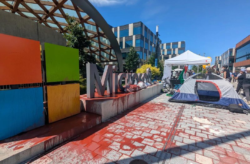 微软又解雇了两名员工，原因是他们参与了公司园区内的巴勒斯坦抗议活动昨晚，还有另外两名员工因参与微软总裁布拉德·史密斯办公室内的抗议而被解雇