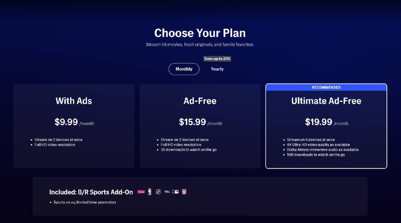 HBO Max：想要4K画质？你得升级到Ultimate Ad-Free.Ad-Free的订阅用户，包括那些从HBO Max过渡而来的用户，时机已经到了