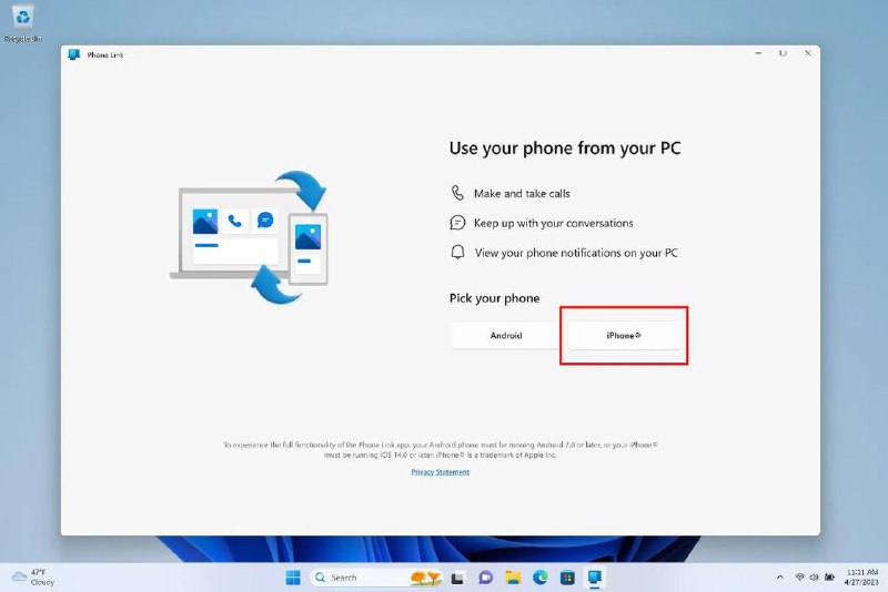 微软正在将iMessage带到Windows微软现在可以通过其Phone Link应用程序在Windows上访问iMessage