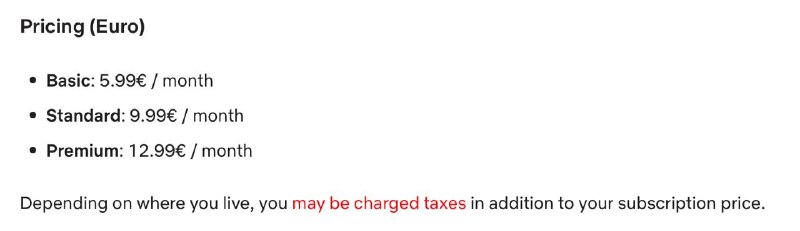 Netflix 上调多个地区的价格，包括埃及、卡塔尔、科威特以及克罗地亚价格如图🗒 标签: #Netflix📢 频道: @GodlyNews1🤖 投稿: @GodlyNewsBot