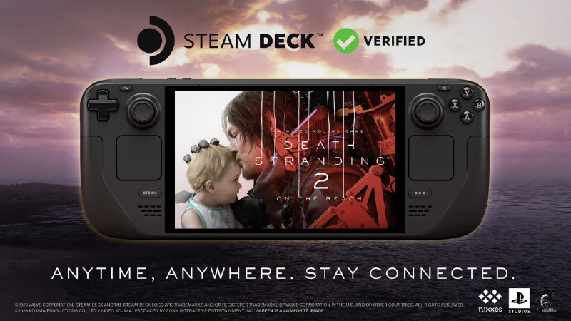 《死亡搁浅2》已通过SteamDeck认证🗒 标签: #死亡搁浅 #SteamDeck📢 频道: @GodlyNews1🤖 投稿: @GodlyNewsBot