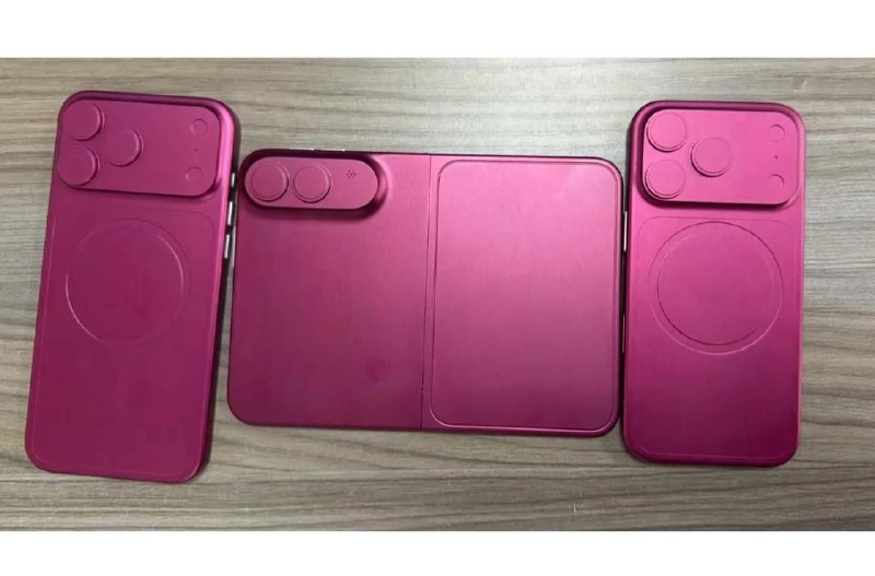 一款可折叠的 iPhone 模型机流出，正值延期传闻流传之际iPhone Fold 与 iPhone 18 Pro 模具一同亮相，但可能会晚几个月发布