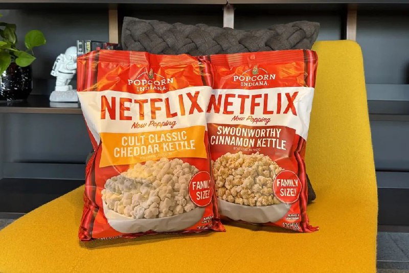 Netflix 推出自有品牌的爆米花，每袋售价 4.50 美元这个流媒体平台正与爆米花公司 Popcorn Indiana 合作推出新的 Netflix’s Now Popping 零食系列