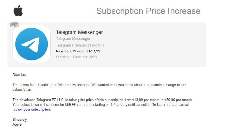 TG大会员 iOS 土耳其老用户已涨价via ㅤㅤㅤㅤㅤ ㅤㅤㅤㅤㅤ🗒 标签: #Telegram #土耳其📢 频道: @GodlyNews1🤖 投稿: @GodlyNewsBot