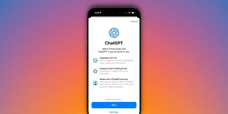 iOS 18.2 允许你禁用 ChatGPT 的权限提示今天，苹果发布了iOS 18.2 的第一个测试版，它引入了一项强大的新集成